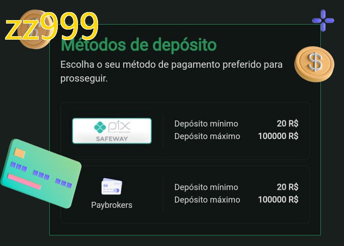 O cassino zz999bet oferece uma grande variedade de métodos de pagamento