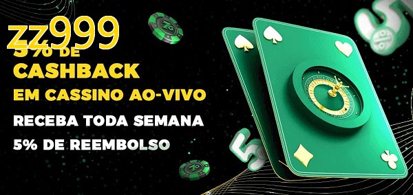 Promoções do cassino ao Vivo zz999